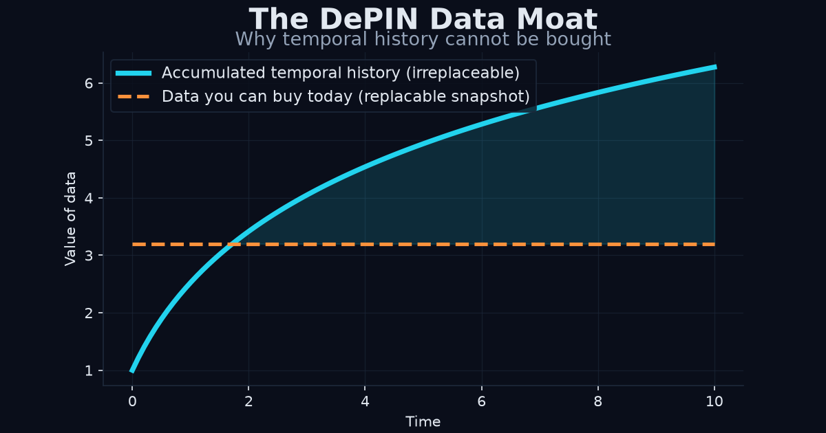 DePIN data moat growth chart