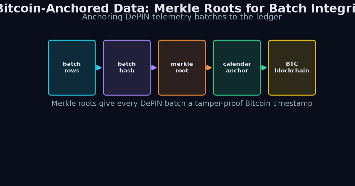Merkle root batch integrity flow