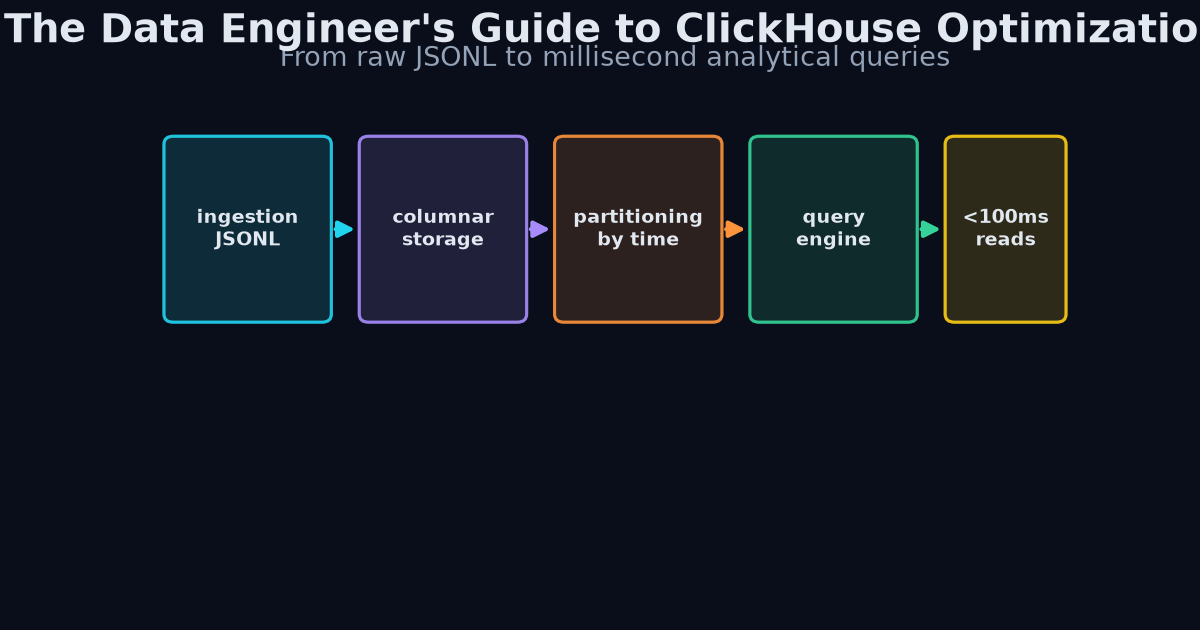 ClickHouse optimization pipeline diagram
